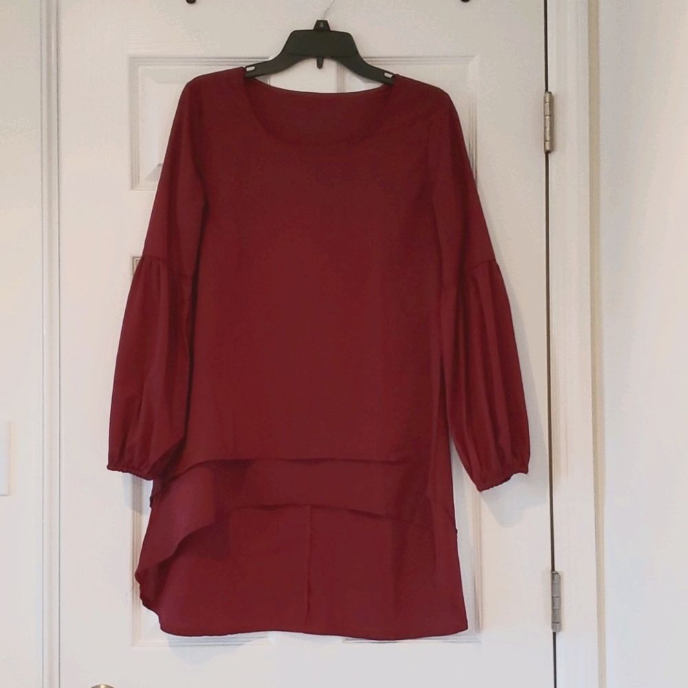 Burgundy Blouse